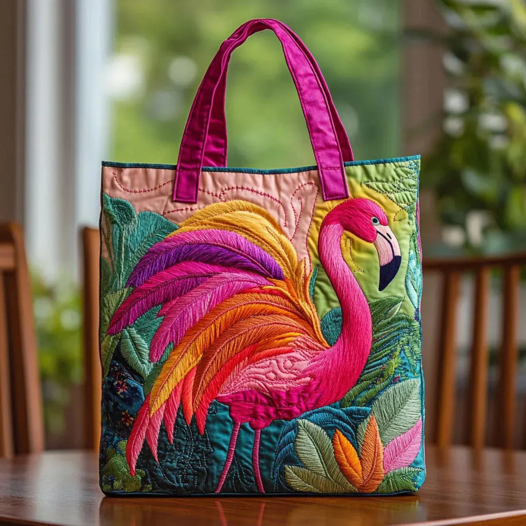 Sac Matelassé - Flamant Arc-en-ciel