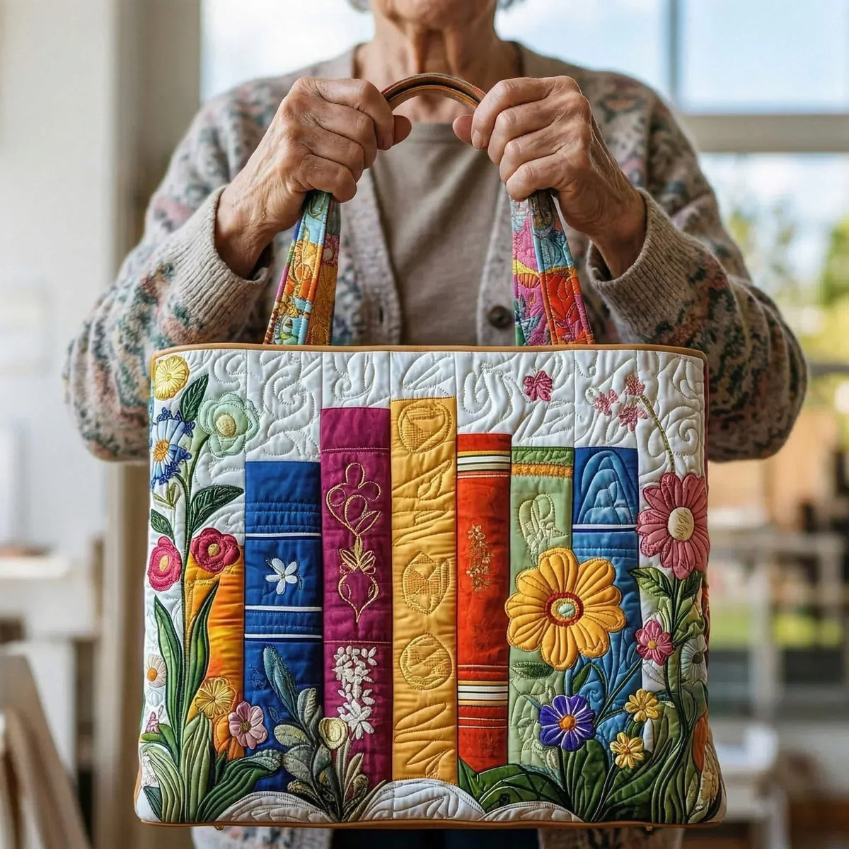 Sac Artisanal - Bibliothèque Fleurie